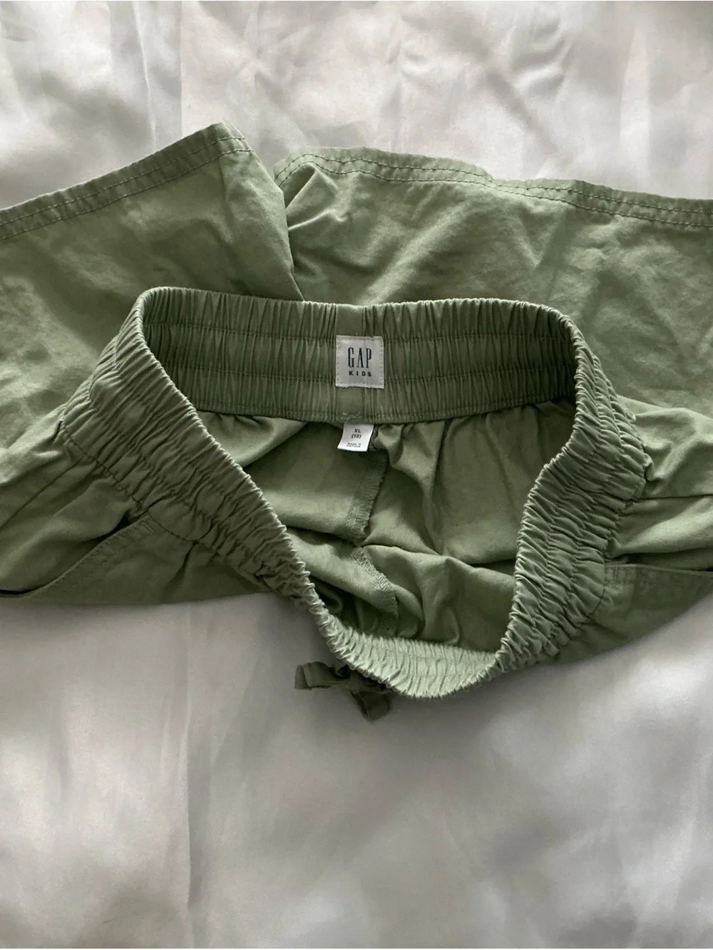 GAP Light Sage Green Elastic Waist Athletic Shorts